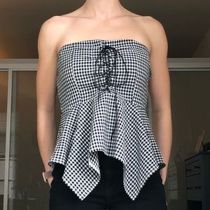 Strapless blouse